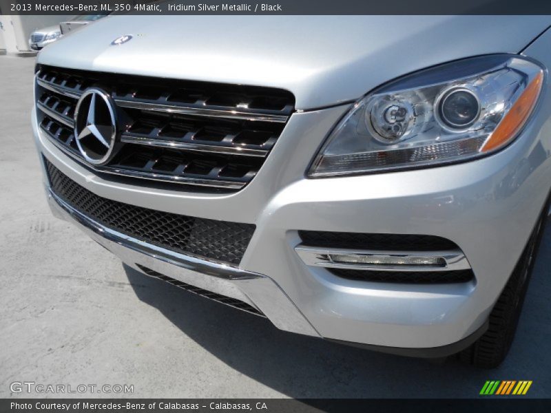 Iridium Silver Metallic / Black 2013 Mercedes-Benz ML 350 4Matic