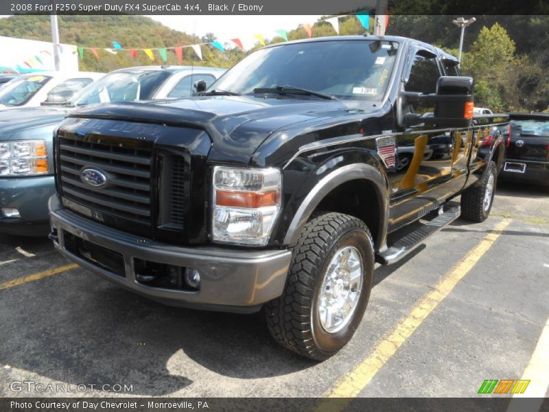 Black / Ebony 2008 Ford F250 Super Duty FX4 SuperCab 4x4