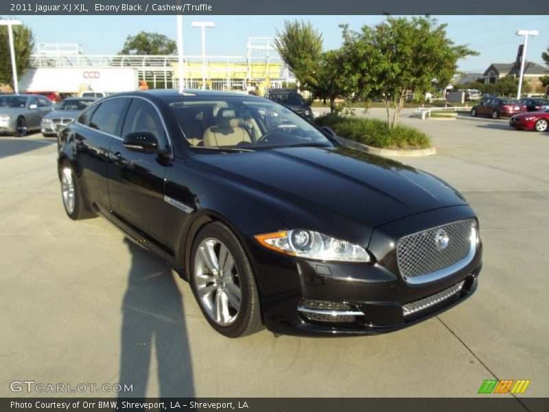 Ebony Black / Cashew/Truffle 2011 Jaguar XJ XJL