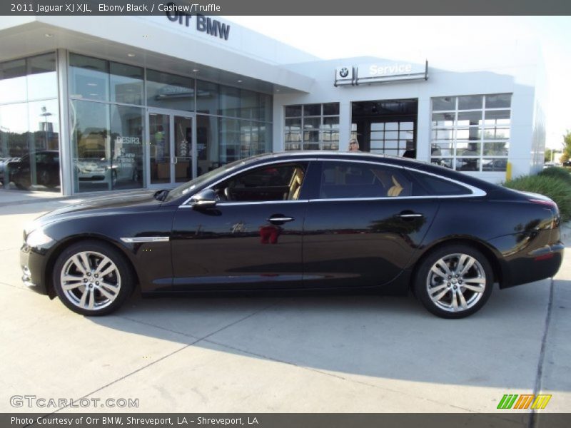 Ebony Black / Cashew/Truffle 2011 Jaguar XJ XJL