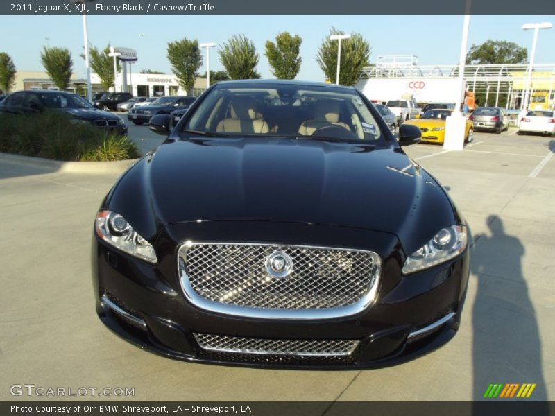 Ebony Black / Cashew/Truffle 2011 Jaguar XJ XJL