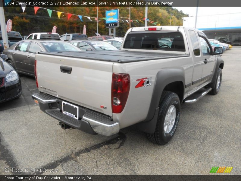 Silver Birch Metallic / Medium Dark Pewter 2004 Chevrolet Colorado LS Z71 Extended Cab 4x4