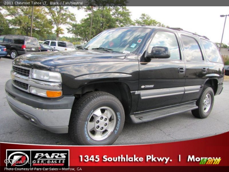 Black / Tan/Neutral 2003 Chevrolet Tahoe LT