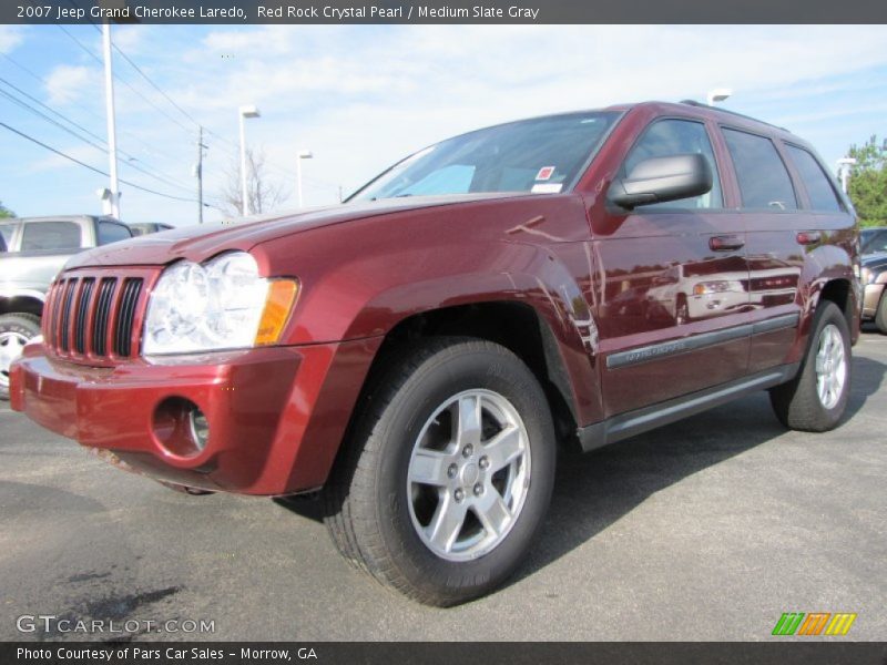 Red Rock Crystal Pearl / Medium Slate Gray 2007 Jeep Grand Cherokee Laredo