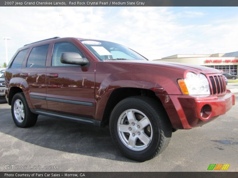 Red Rock Crystal Pearl / Medium Slate Gray 2007 Jeep Grand Cherokee Laredo