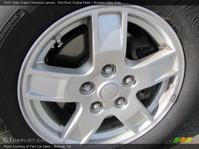 Red Rock Crystal Pearl / Medium Slate Gray 2007 Jeep Grand Cherokee Laredo