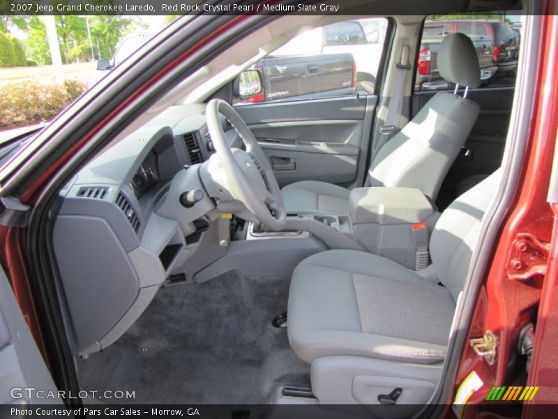 Red Rock Crystal Pearl / Medium Slate Gray 2007 Jeep Grand Cherokee Laredo