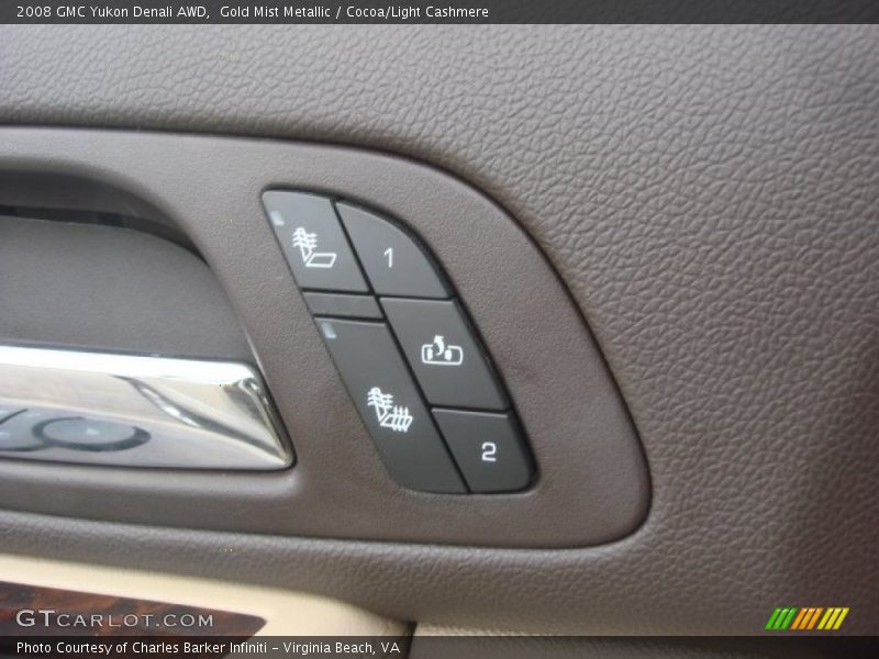 Gold Mist Metallic / Cocoa/Light Cashmere 2008 GMC Yukon Denali AWD