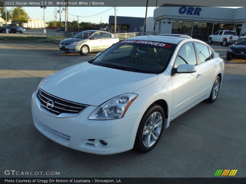 Winter Frost White / Blonde 2012 Nissan Altima 3.5 SR