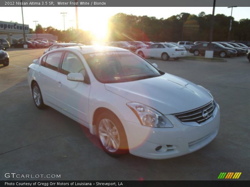 Winter Frost White / Blonde 2012 Nissan Altima 3.5 SR