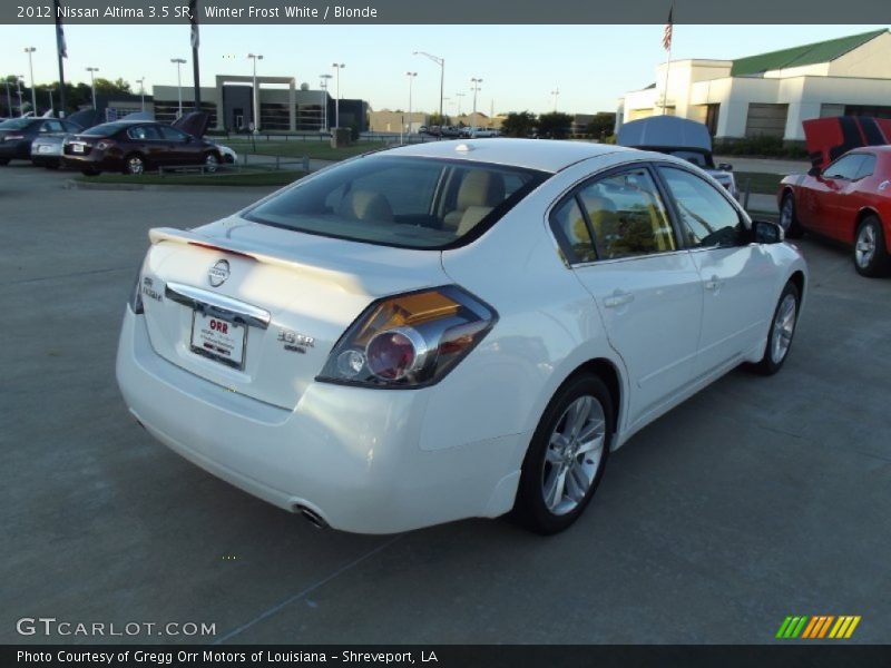 Winter Frost White / Blonde 2012 Nissan Altima 3.5 SR