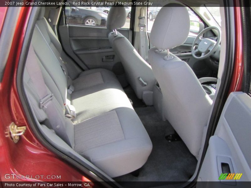 Red Rock Crystal Pearl / Medium Slate Gray 2007 Jeep Grand Cherokee Laredo