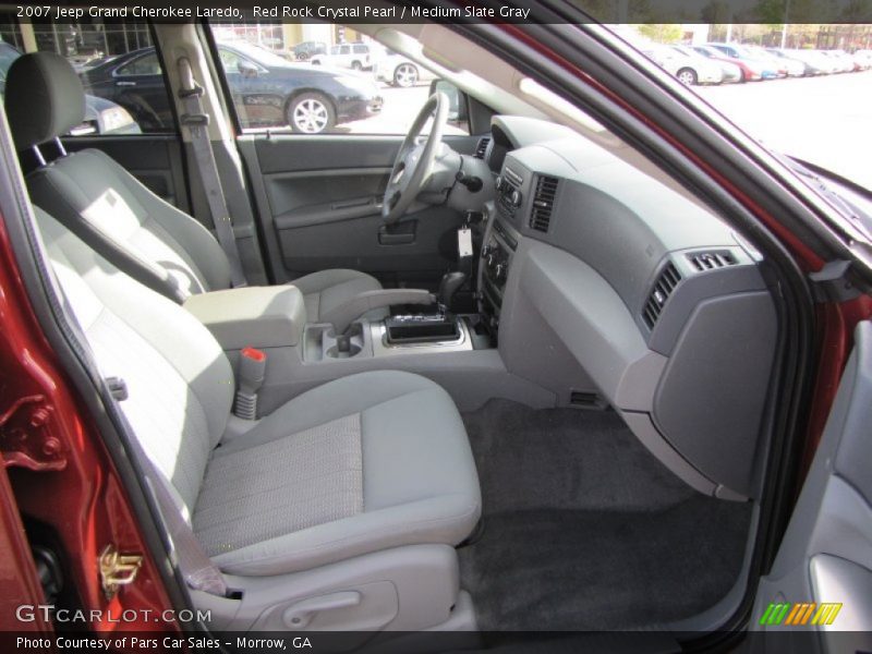 Red Rock Crystal Pearl / Medium Slate Gray 2007 Jeep Grand Cherokee Laredo