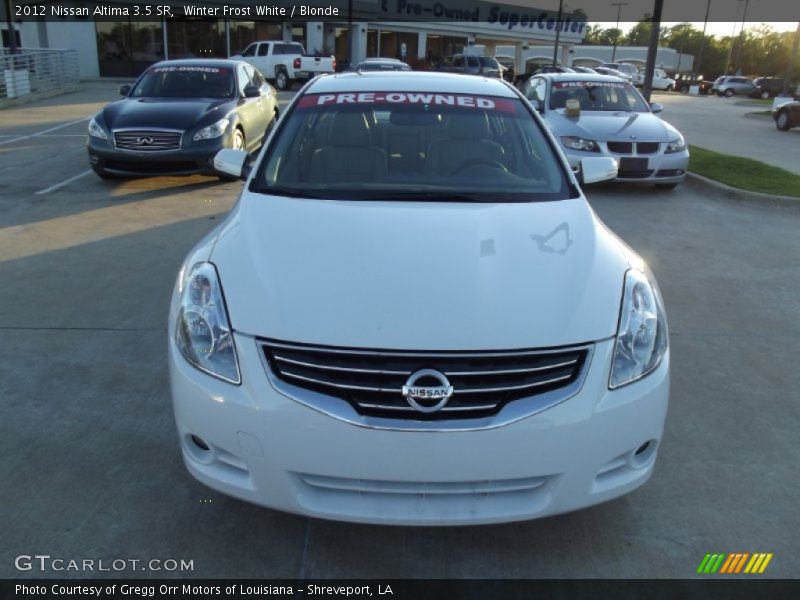 Winter Frost White / Blonde 2012 Nissan Altima 3.5 SR