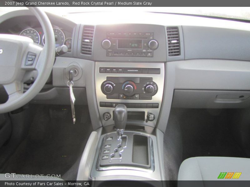 Red Rock Crystal Pearl / Medium Slate Gray 2007 Jeep Grand Cherokee Laredo
