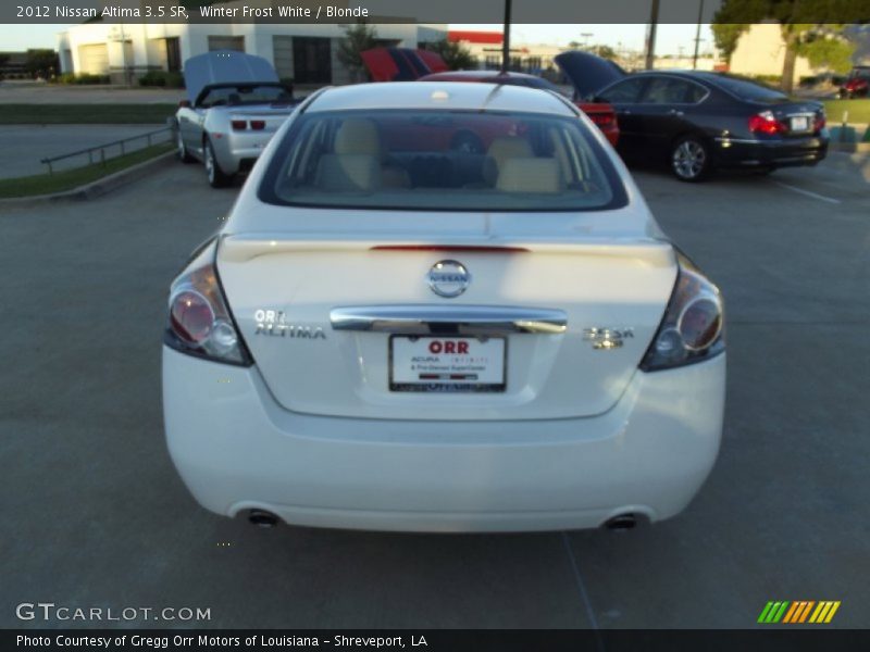 Winter Frost White / Blonde 2012 Nissan Altima 3.5 SR