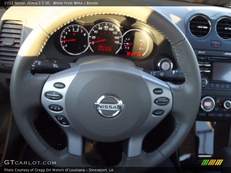 Winter Frost White / Blonde 2012 Nissan Altima 3.5 SR