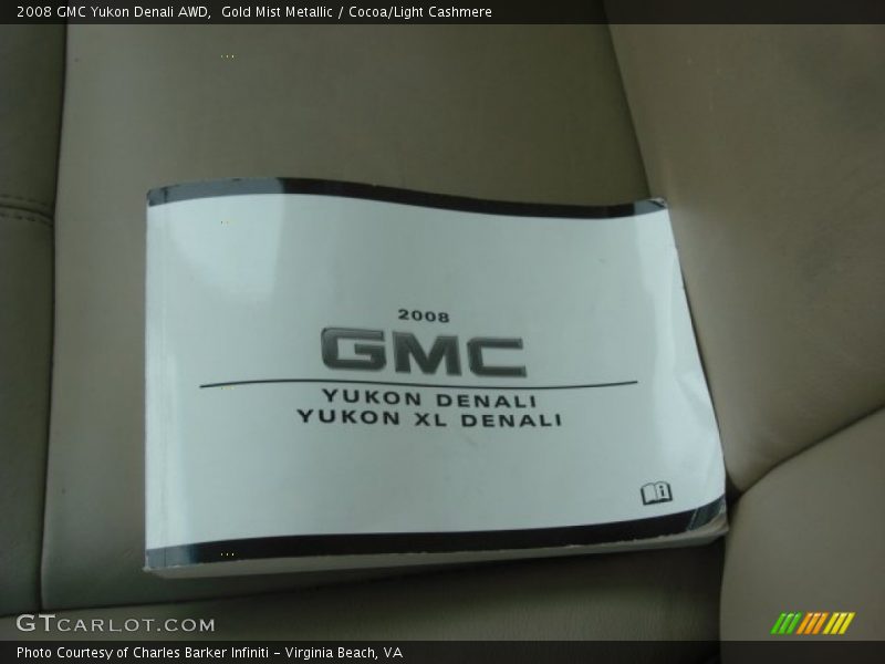 Gold Mist Metallic / Cocoa/Light Cashmere 2008 GMC Yukon Denali AWD