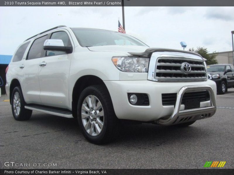 Blizzard White Pearl / Graphite 2010 Toyota Sequoia Platinum 4WD