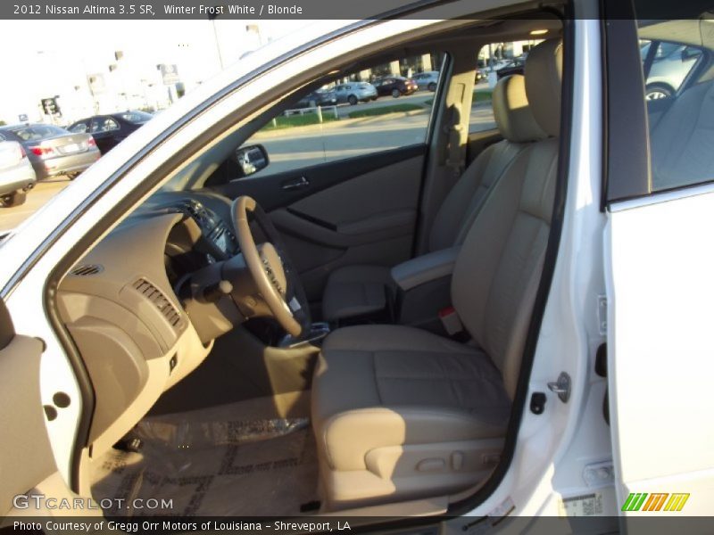 Winter Frost White / Blonde 2012 Nissan Altima 3.5 SR