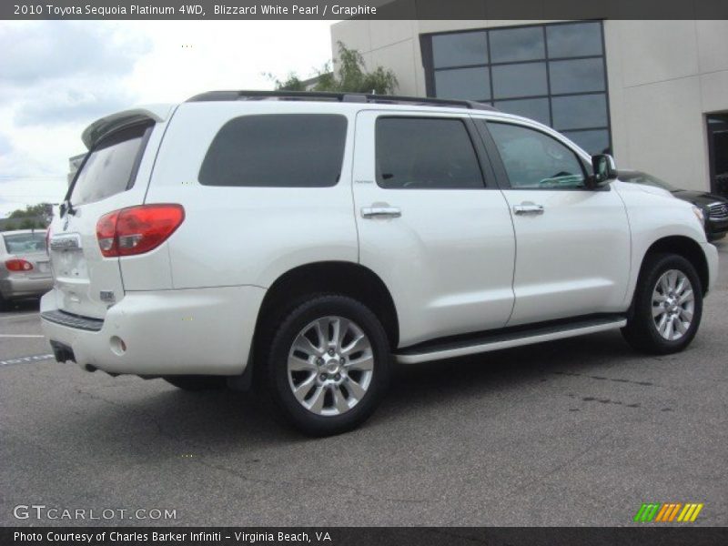 Blizzard White Pearl / Graphite 2010 Toyota Sequoia Platinum 4WD