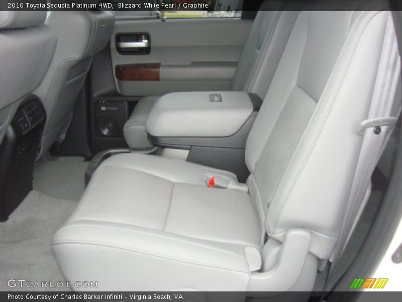 Blizzard White Pearl / Graphite 2010 Toyota Sequoia Platinum 4WD