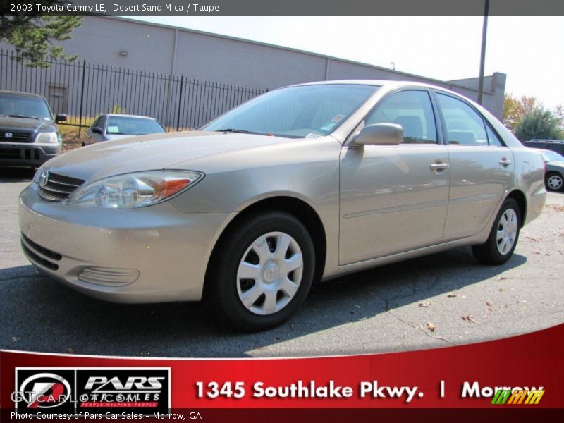 Desert Sand Mica / Taupe 2003 Toyota Camry LE