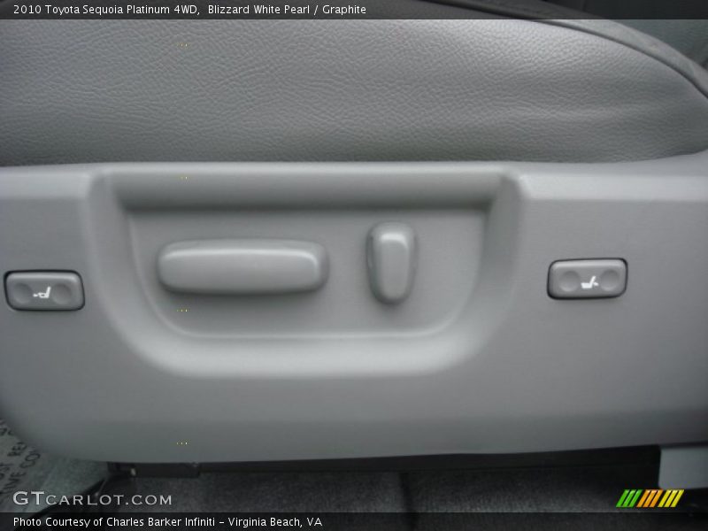 Blizzard White Pearl / Graphite 2010 Toyota Sequoia Platinum 4WD
