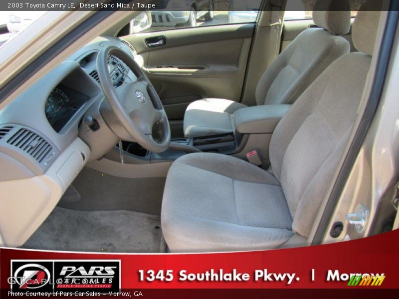 Desert Sand Mica / Taupe 2003 Toyota Camry LE
