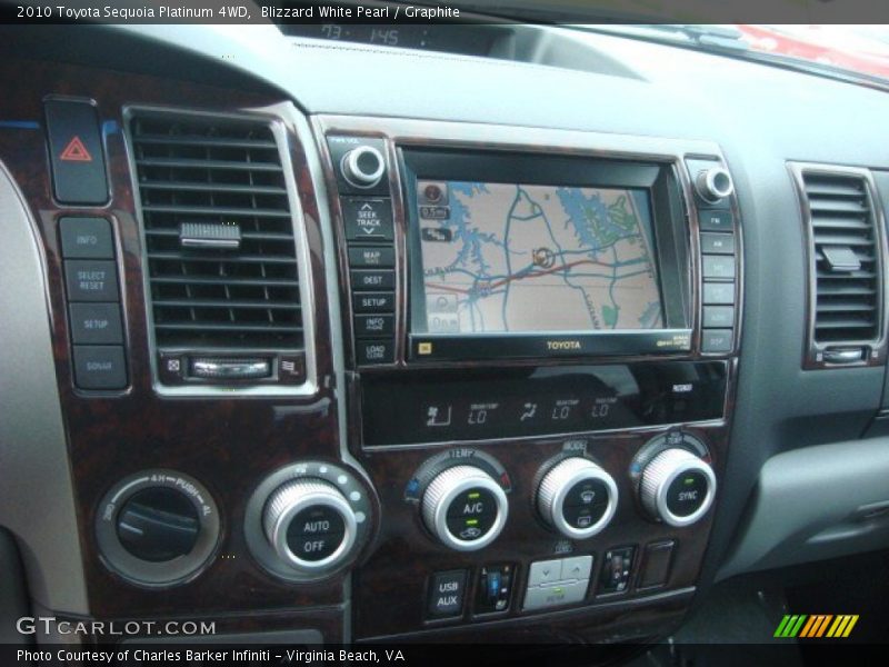 Blizzard White Pearl / Graphite 2010 Toyota Sequoia Platinum 4WD