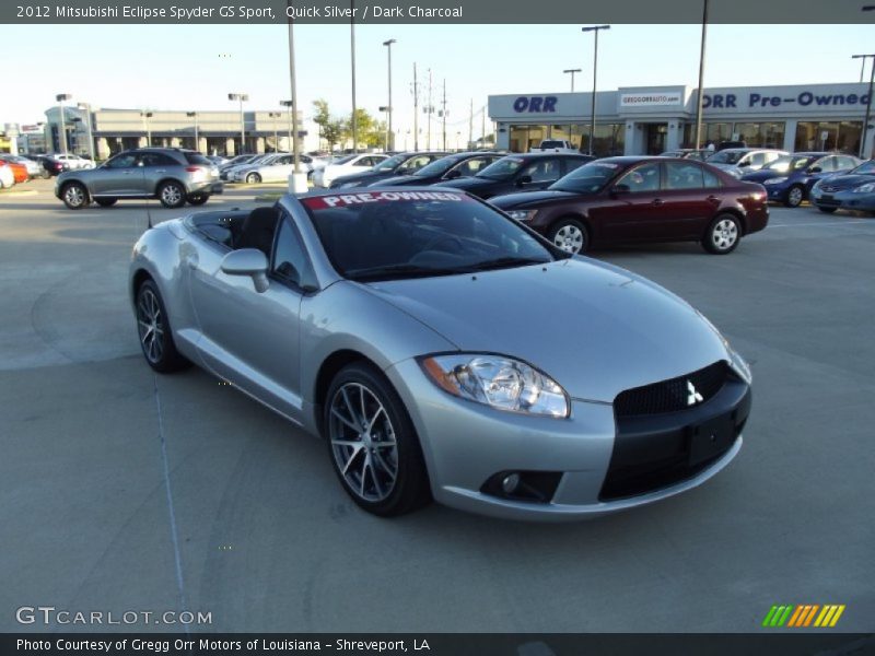 Quick Silver / Dark Charcoal 2012 Mitsubishi Eclipse Spyder GS Sport