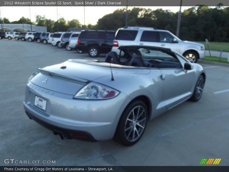 Quick Silver / Dark Charcoal 2012 Mitsubishi Eclipse Spyder GS Sport