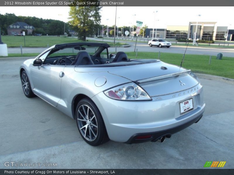 Quick Silver / Dark Charcoal 2012 Mitsubishi Eclipse Spyder GS Sport