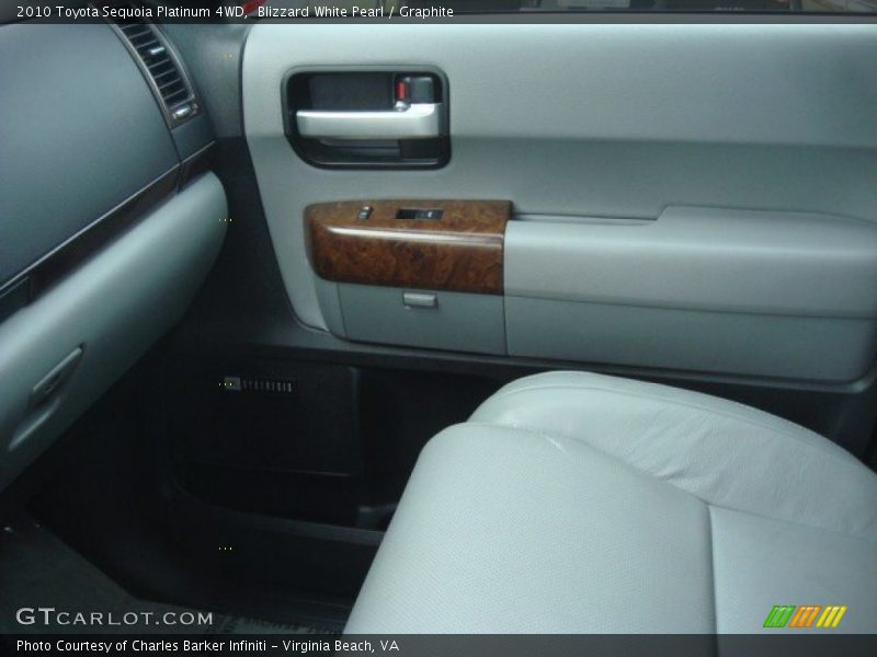 Blizzard White Pearl / Graphite 2010 Toyota Sequoia Platinum 4WD