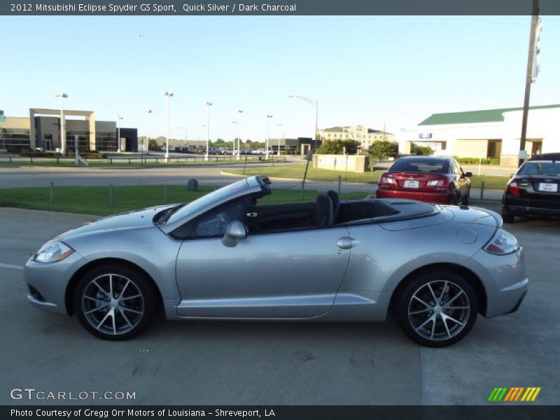 Quick Silver / Dark Charcoal 2012 Mitsubishi Eclipse Spyder GS Sport