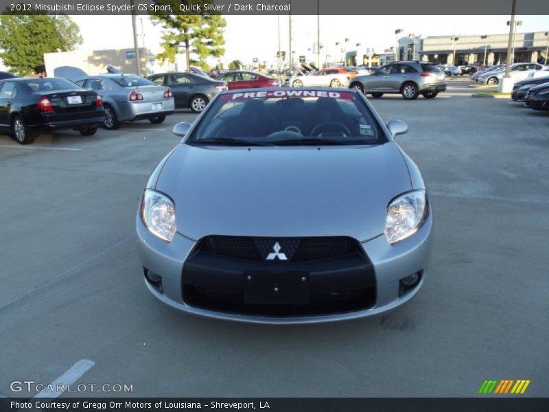 Quick Silver / Dark Charcoal 2012 Mitsubishi Eclipse Spyder GS Sport