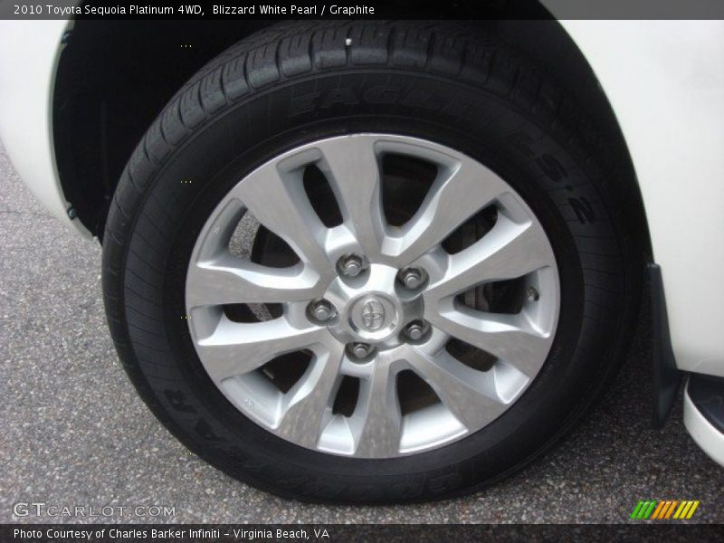 Blizzard White Pearl / Graphite 2010 Toyota Sequoia Platinum 4WD