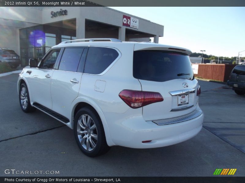 Moonlight White / Wheat 2012 Infiniti QX 56