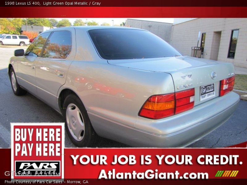 Light Green Opal Metallic / Gray 1998 Lexus LS 400
