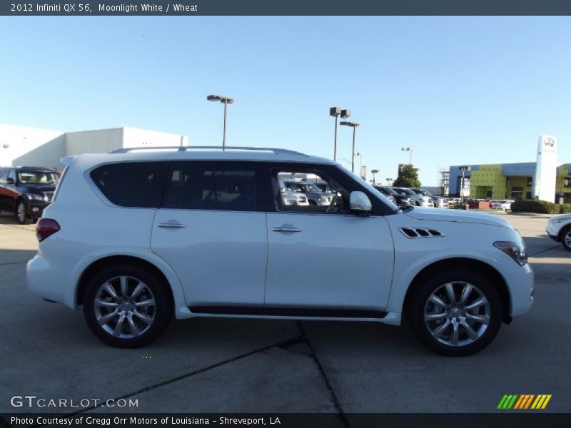 Moonlight White / Wheat 2012 Infiniti QX 56