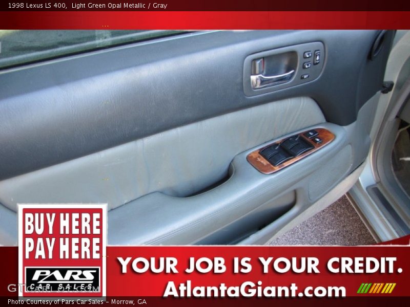Light Green Opal Metallic / Gray 1998 Lexus LS 400