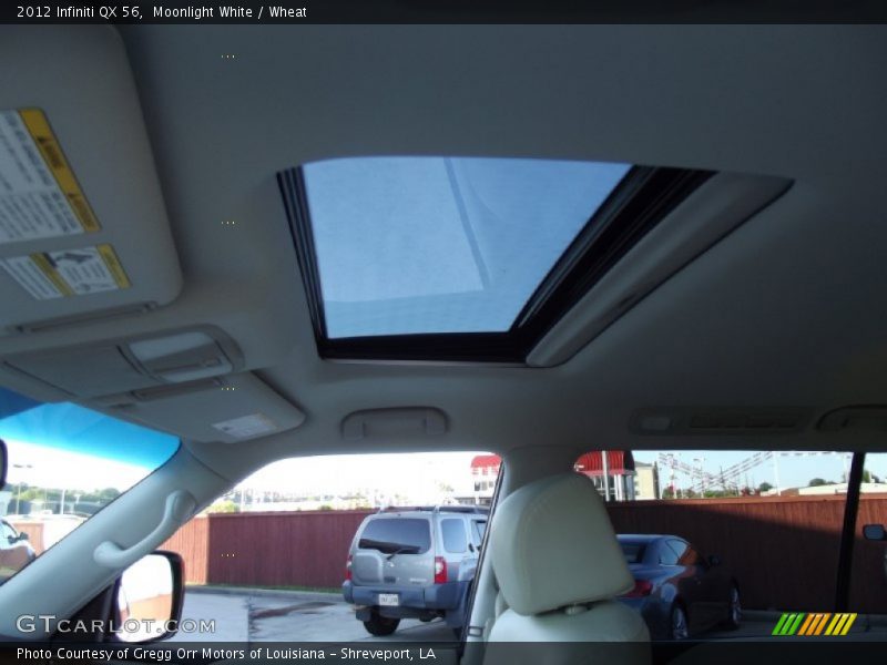 Moonlight White / Wheat 2012 Infiniti QX 56