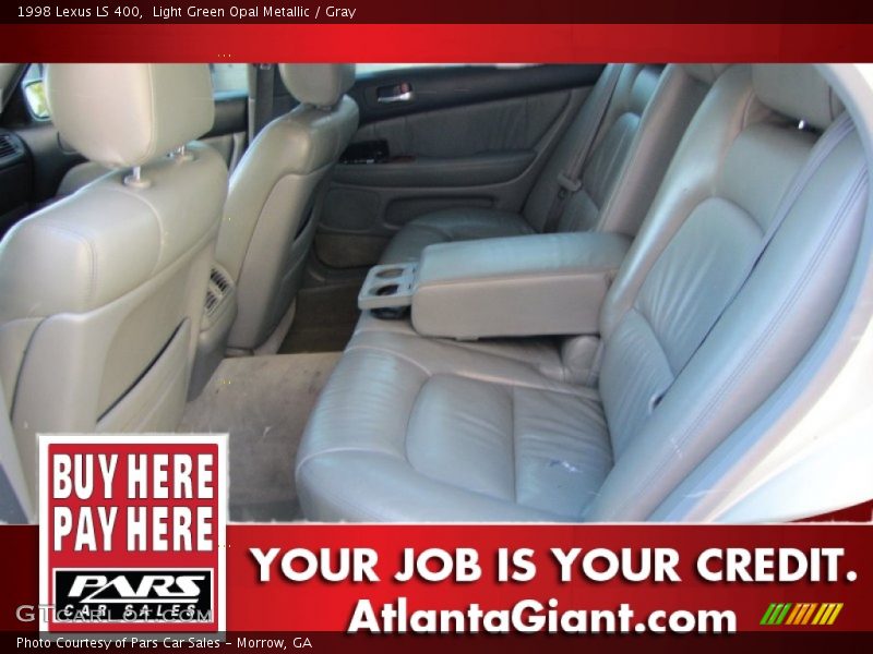 Light Green Opal Metallic / Gray 1998 Lexus LS 400