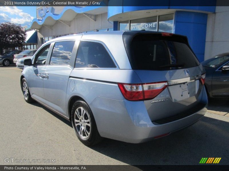 Celestial Blue Metallic / Gray 2011 Honda Odyssey EX-L