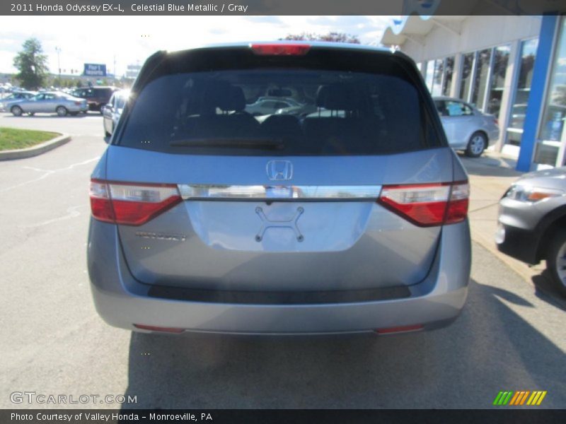 Celestial Blue Metallic / Gray 2011 Honda Odyssey EX-L
