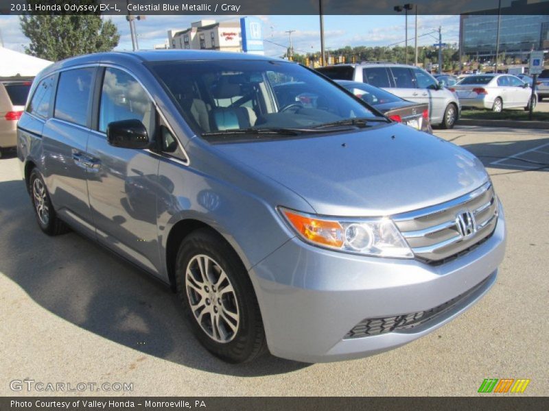 Celestial Blue Metallic / Gray 2011 Honda Odyssey EX-L