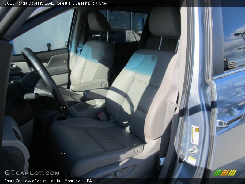 Celestial Blue Metallic / Gray 2011 Honda Odyssey EX-L