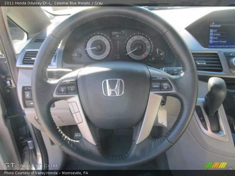 Celestial Blue Metallic / Gray 2011 Honda Odyssey EX-L