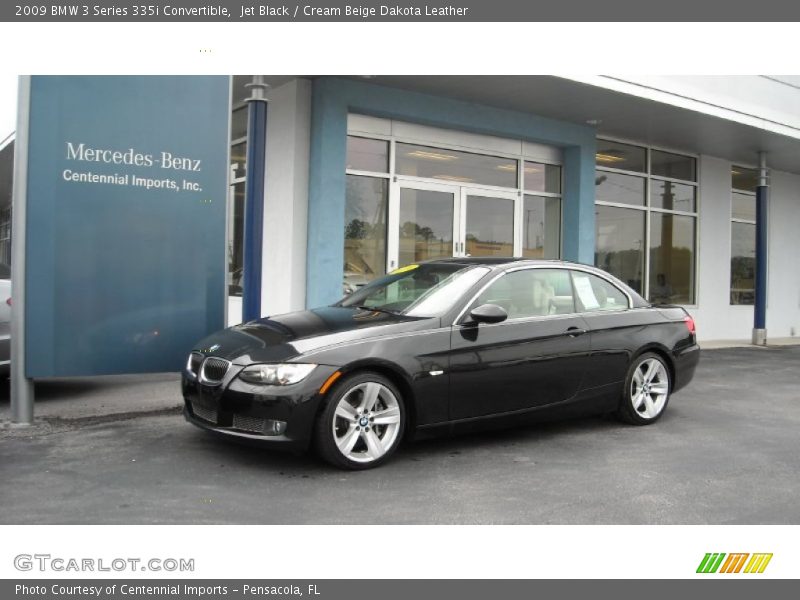 Jet Black / Cream Beige Dakota Leather 2009 BMW 3 Series 335i Convertible