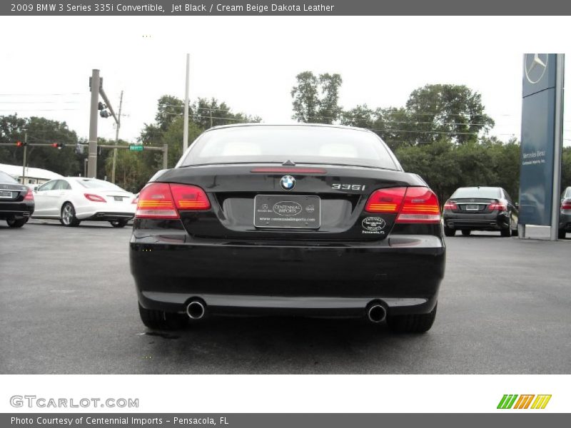 Jet Black / Cream Beige Dakota Leather 2009 BMW 3 Series 335i Convertible